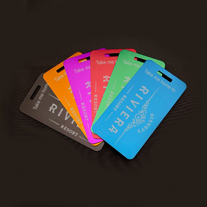 Riviera Resort Aluminum Luggage Tag