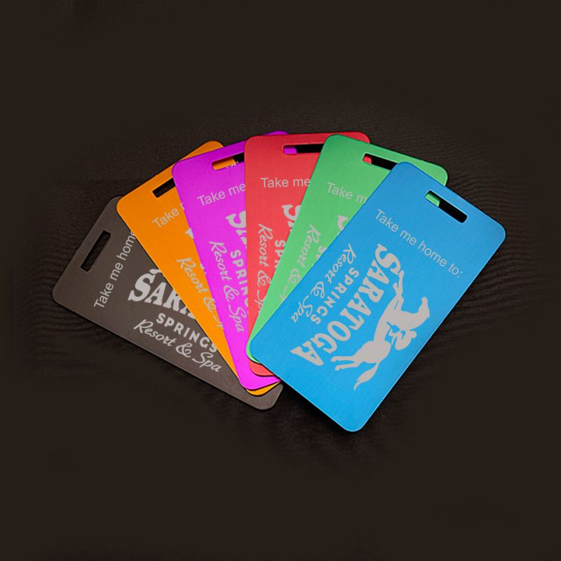 Saratoga Springs Resort Aluminum Luggage Tag