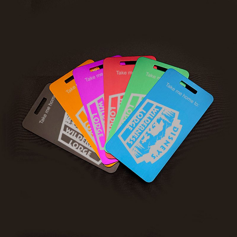 Wilderness Lodge Resort Aluminum Luggage Tag