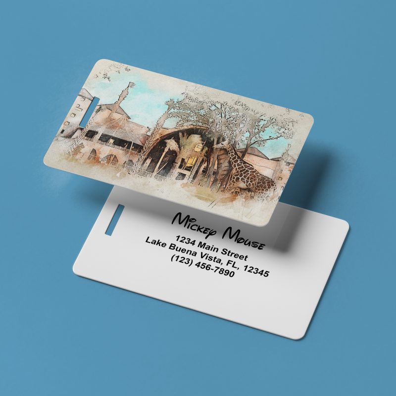 Animal Kingdom Lodge Luggage Tag