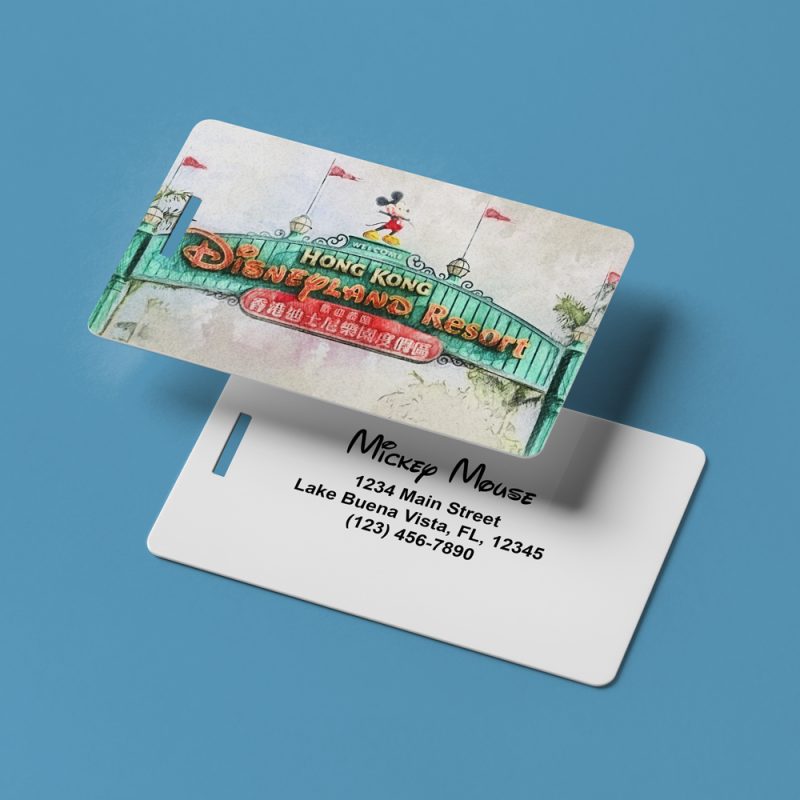 Hong Kong Disneyland Luggage Tag