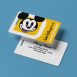 image of WDW annual passholder luggage tag and customized reverse side